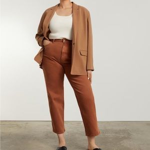 Brown Everlane way highs (curvy, tall)